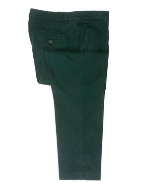 Kenzo Washed Green Single Pleat Slim Pants 30175